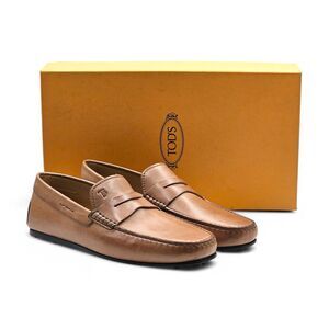 Tod's Driving Shoes City Gommino Leather Loafers - Brown - US 8 / UK 7 $695